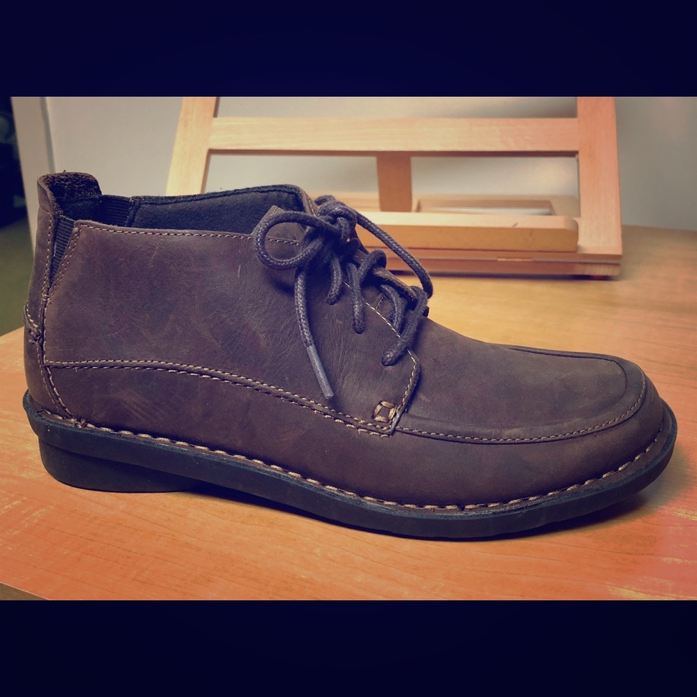 Clark’s Nikki Classic Nubuck Leather Ankle Boots